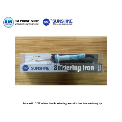 Automatic 30W rubber handle soldering iron with lead free soldering tip